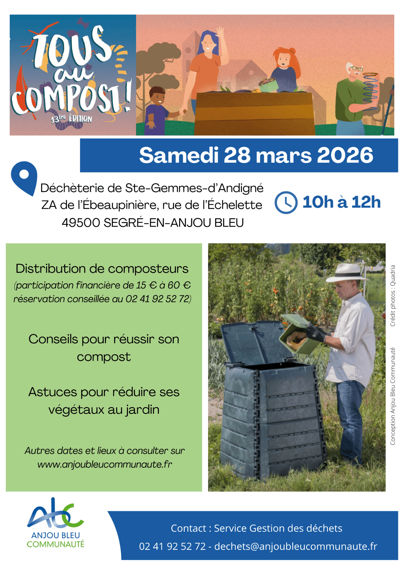 Distribution de composteurs individuels