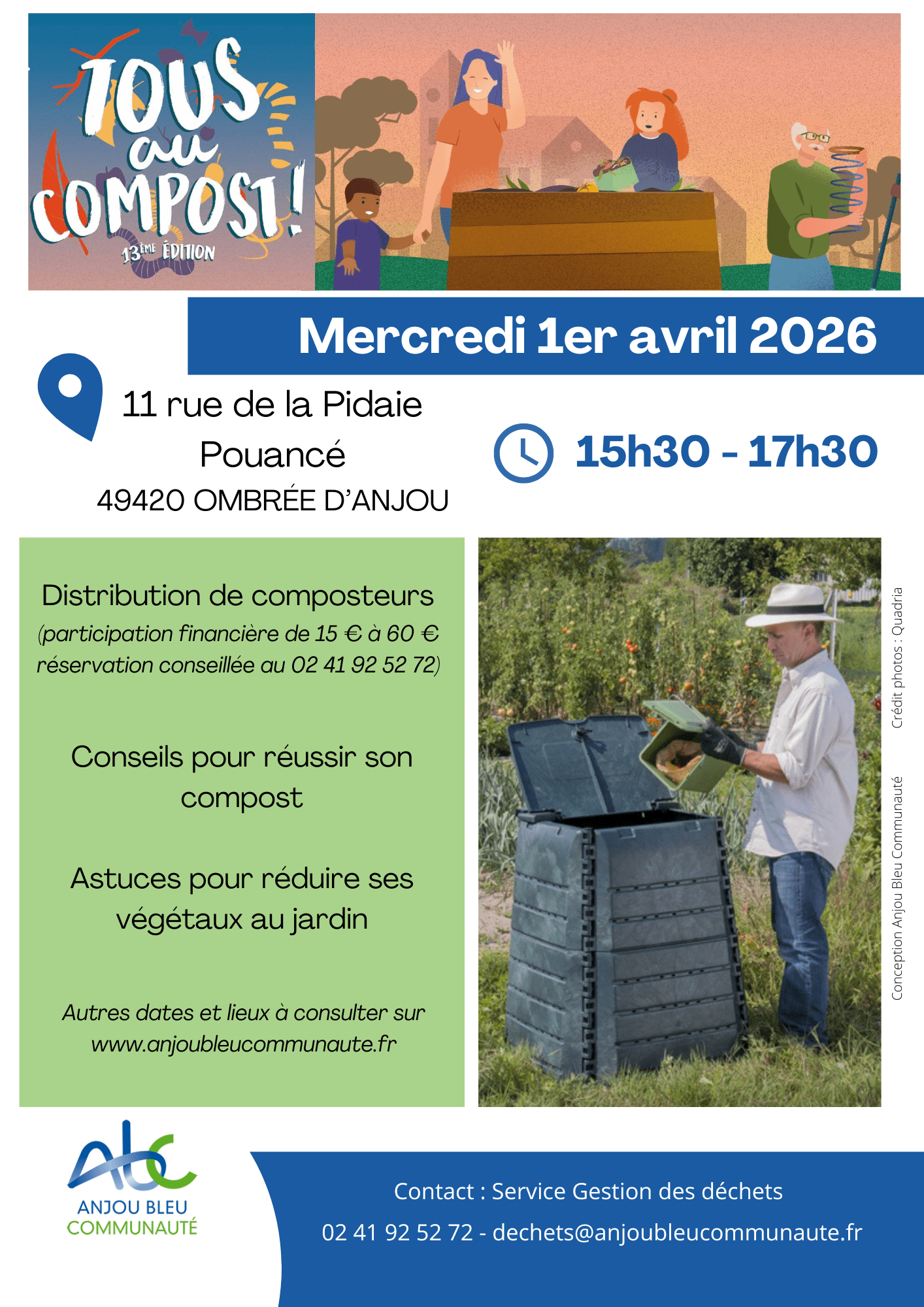 Distribution de composteurs individuels