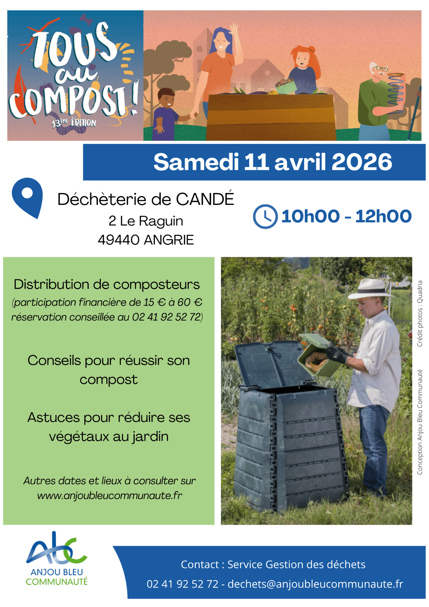 Distribution de composteurs individuels