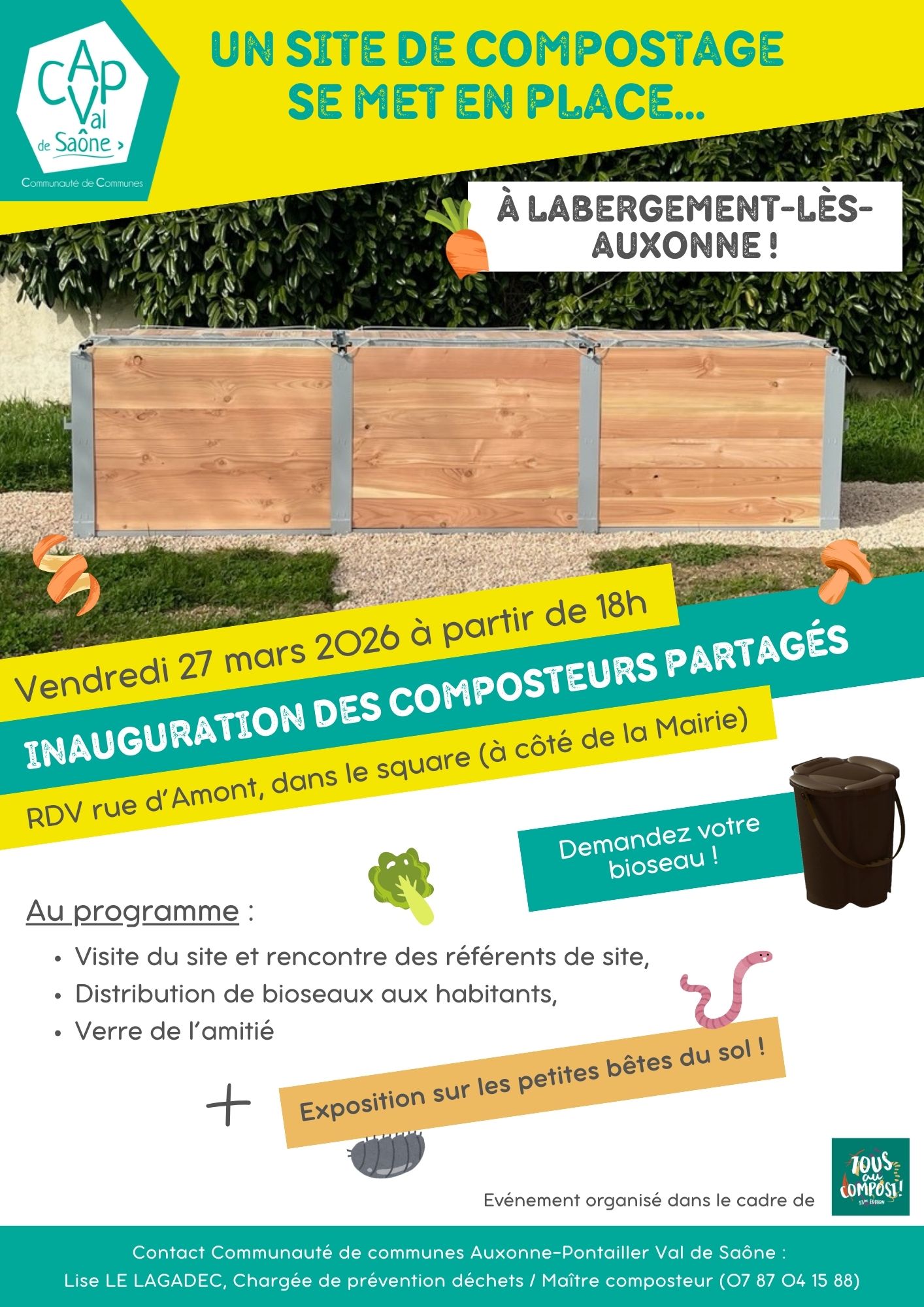 Inauguration du site de compostage partagé de Labergement-lès-Auxonne