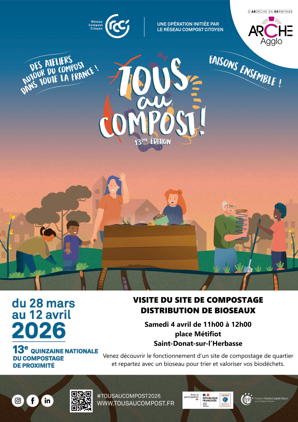 Visite d&rsquo;un site de compostage collectif