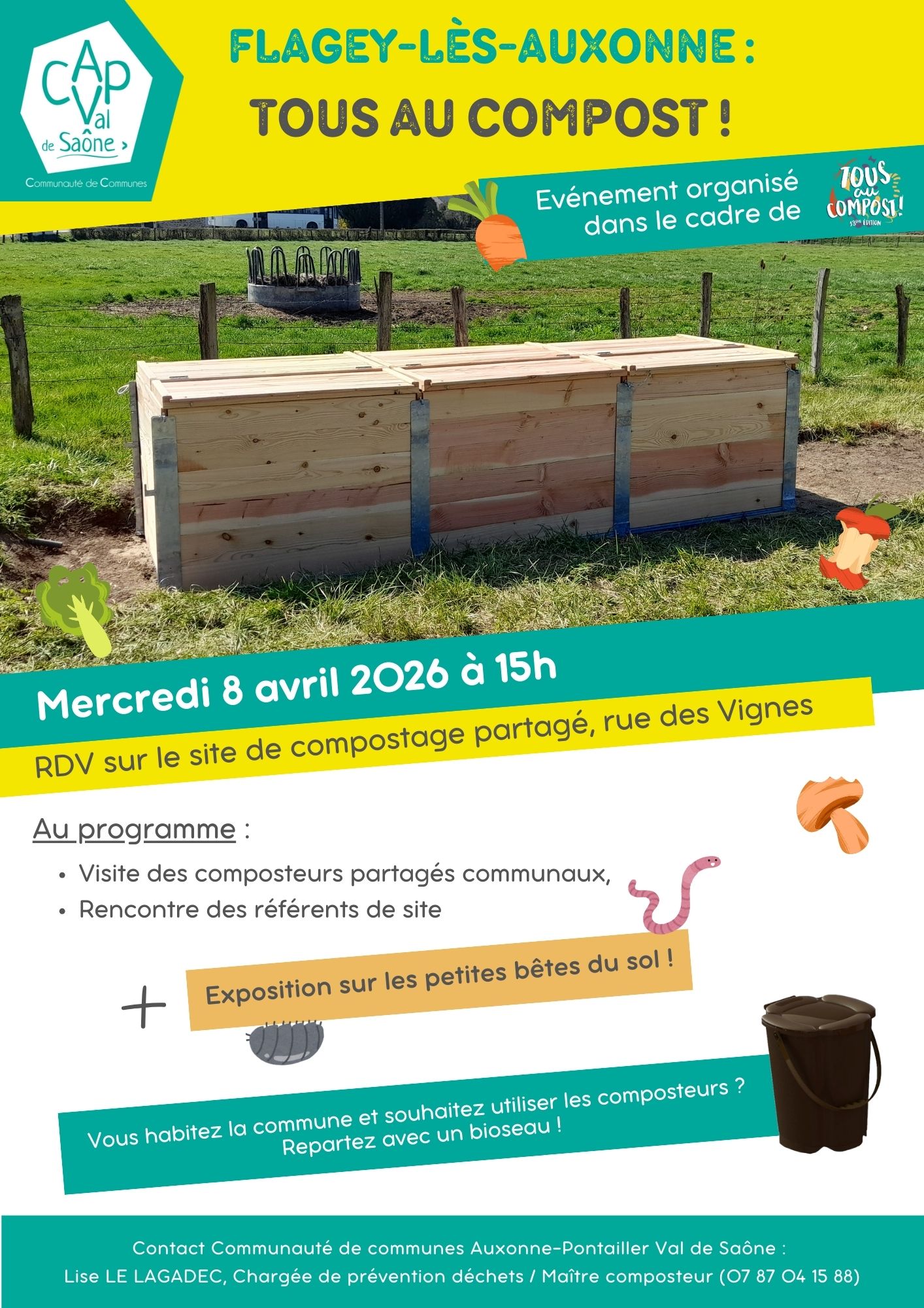 Visite du site de compostage de Flagey-lès-Auxonne