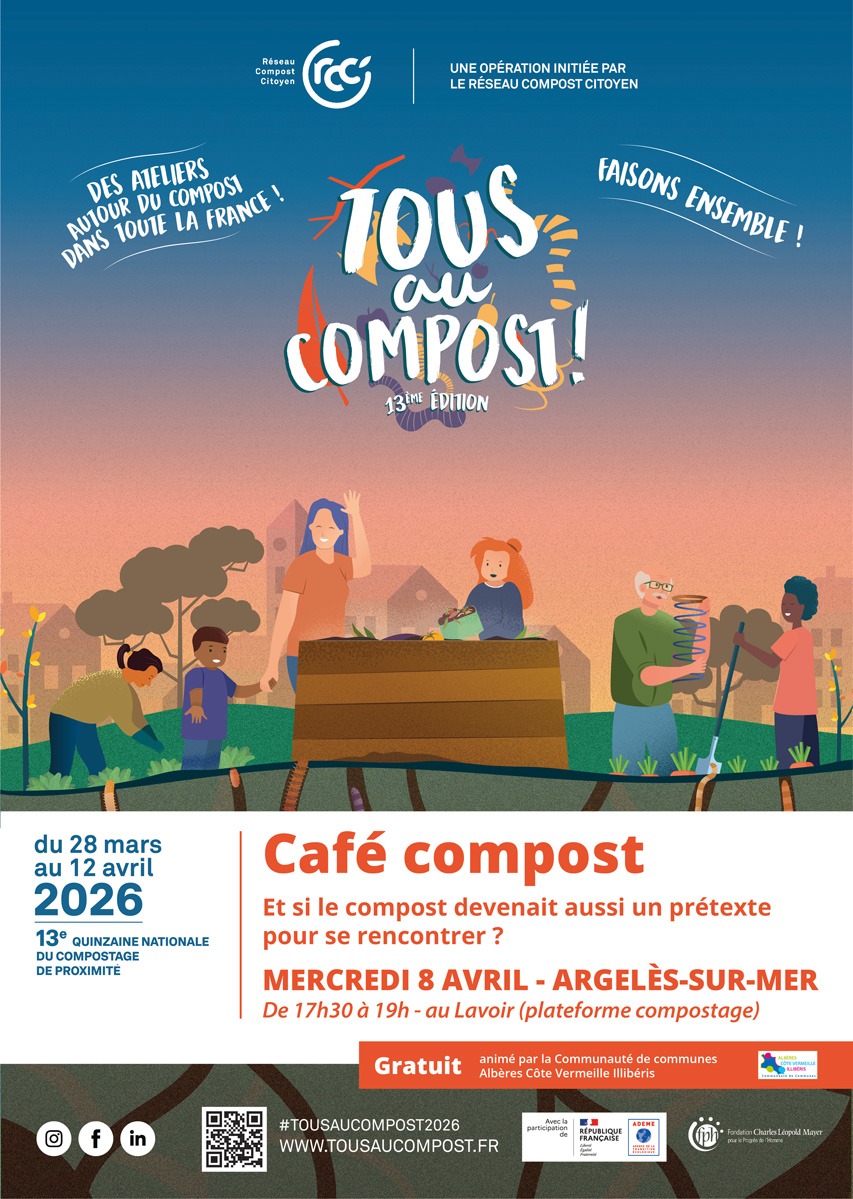 Café Compost Rue de la Rivière (Lavoir) à Argelès-sur-mer