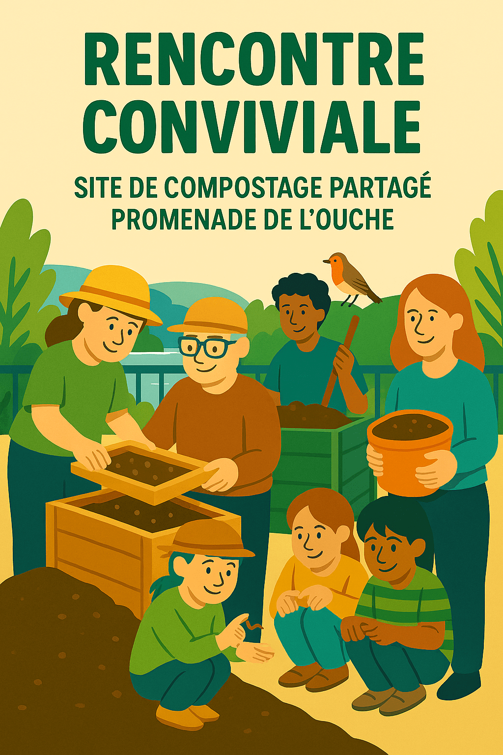Rencontre conviviale sur la « Promenade de l’Ouche »