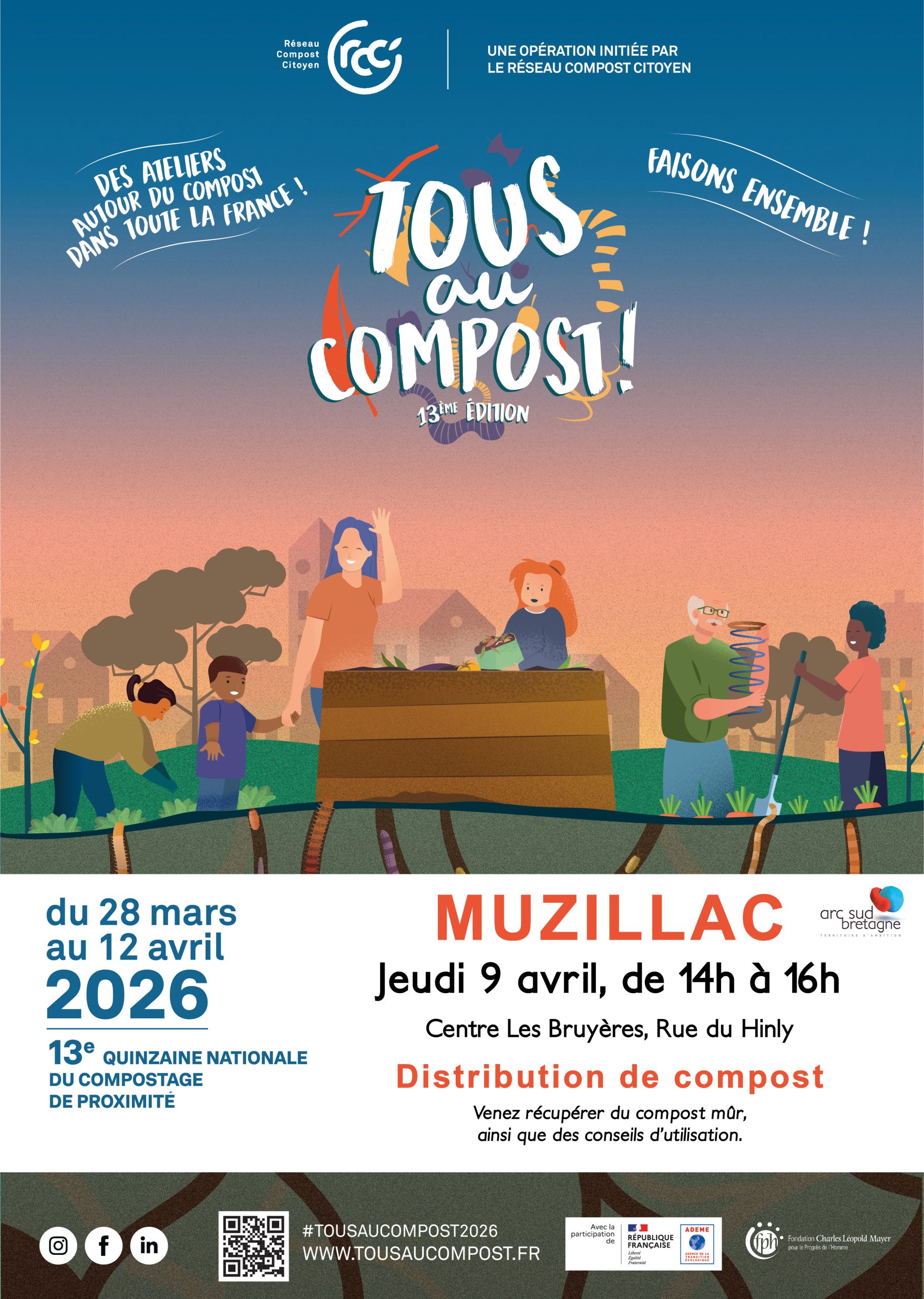 Distribution de compost