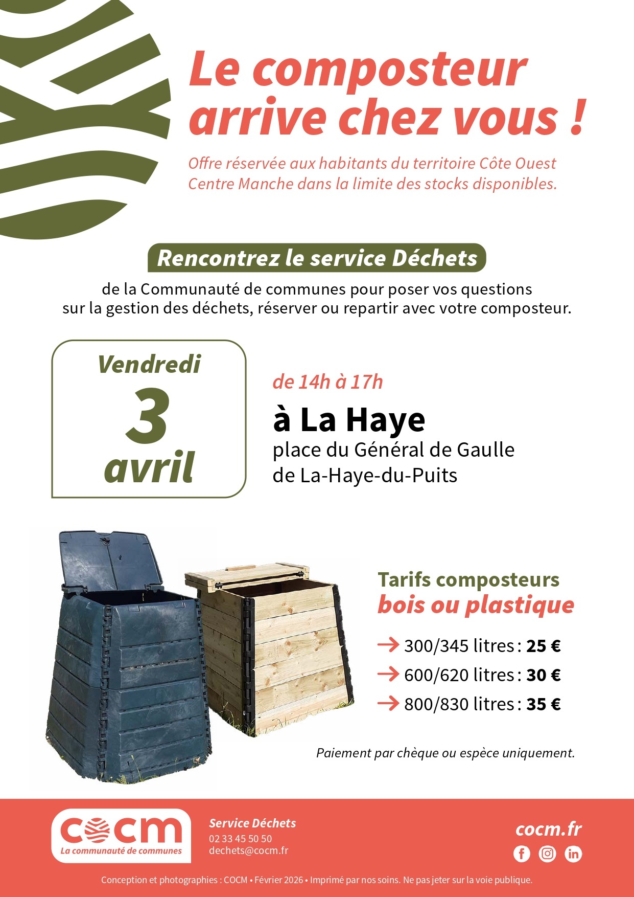 Le composteur arrive chez vous !