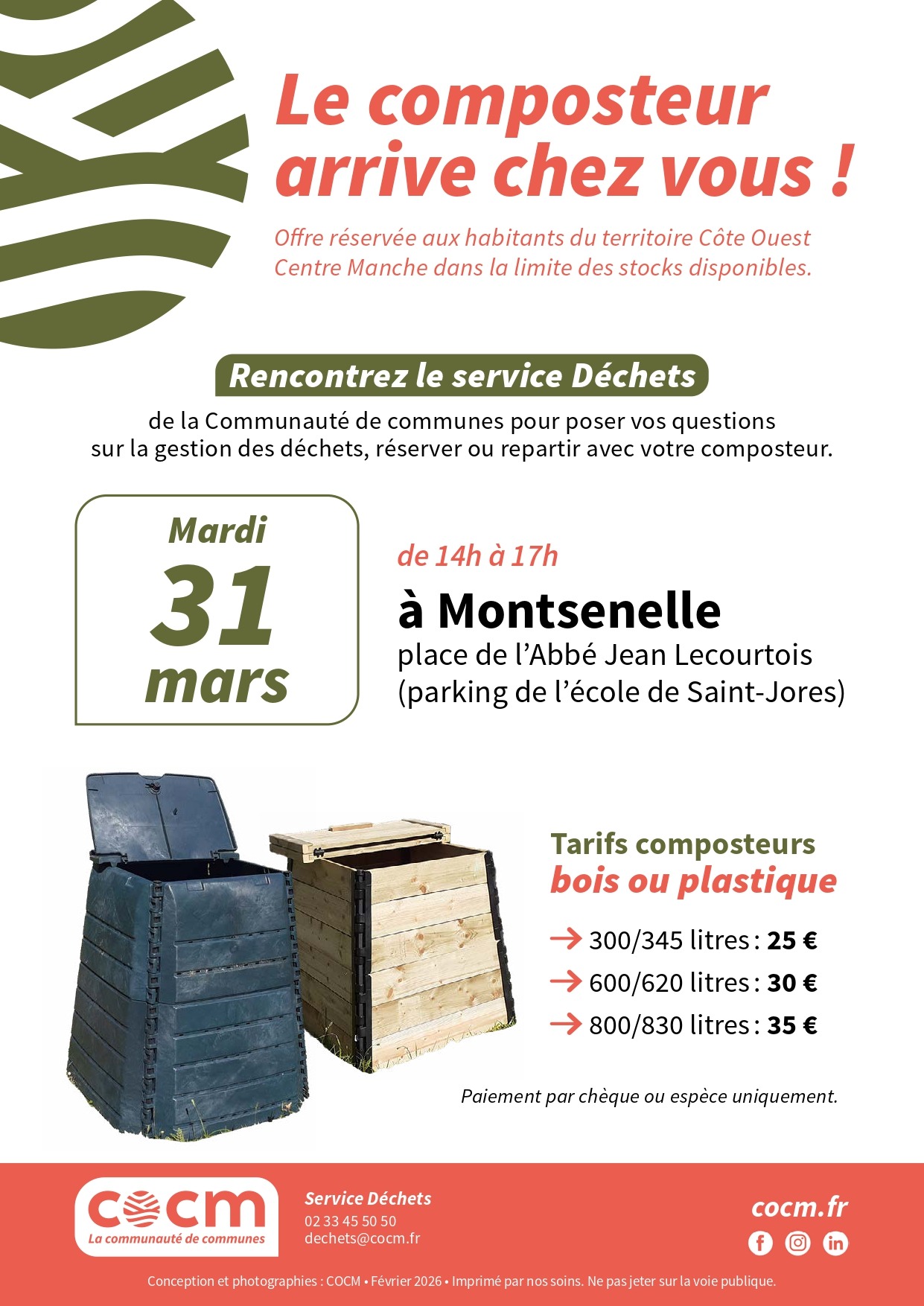 Le composteur arrive chez vous !