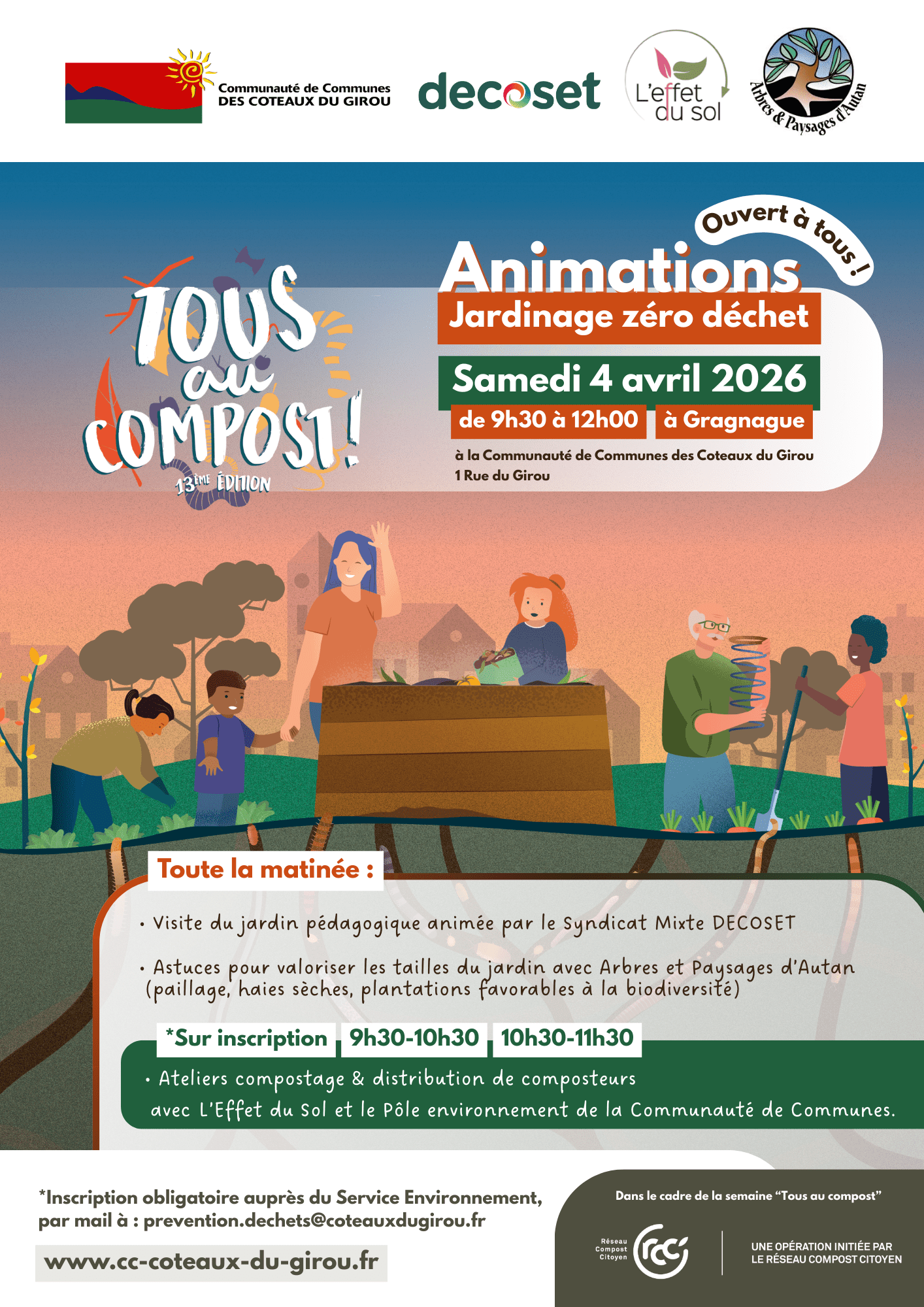 Animations jardinage Zéro déchet