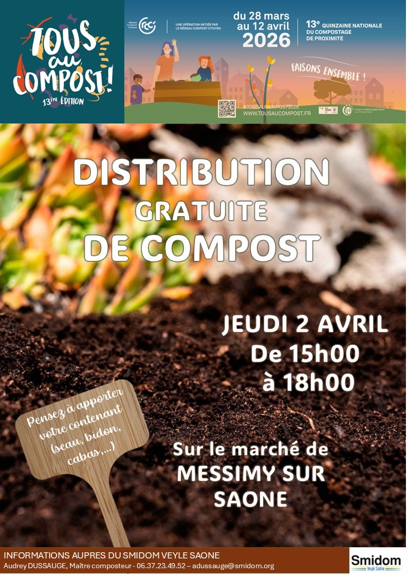 DISTRIBUTION DE COMPOST MESSIMY SUR SAONE