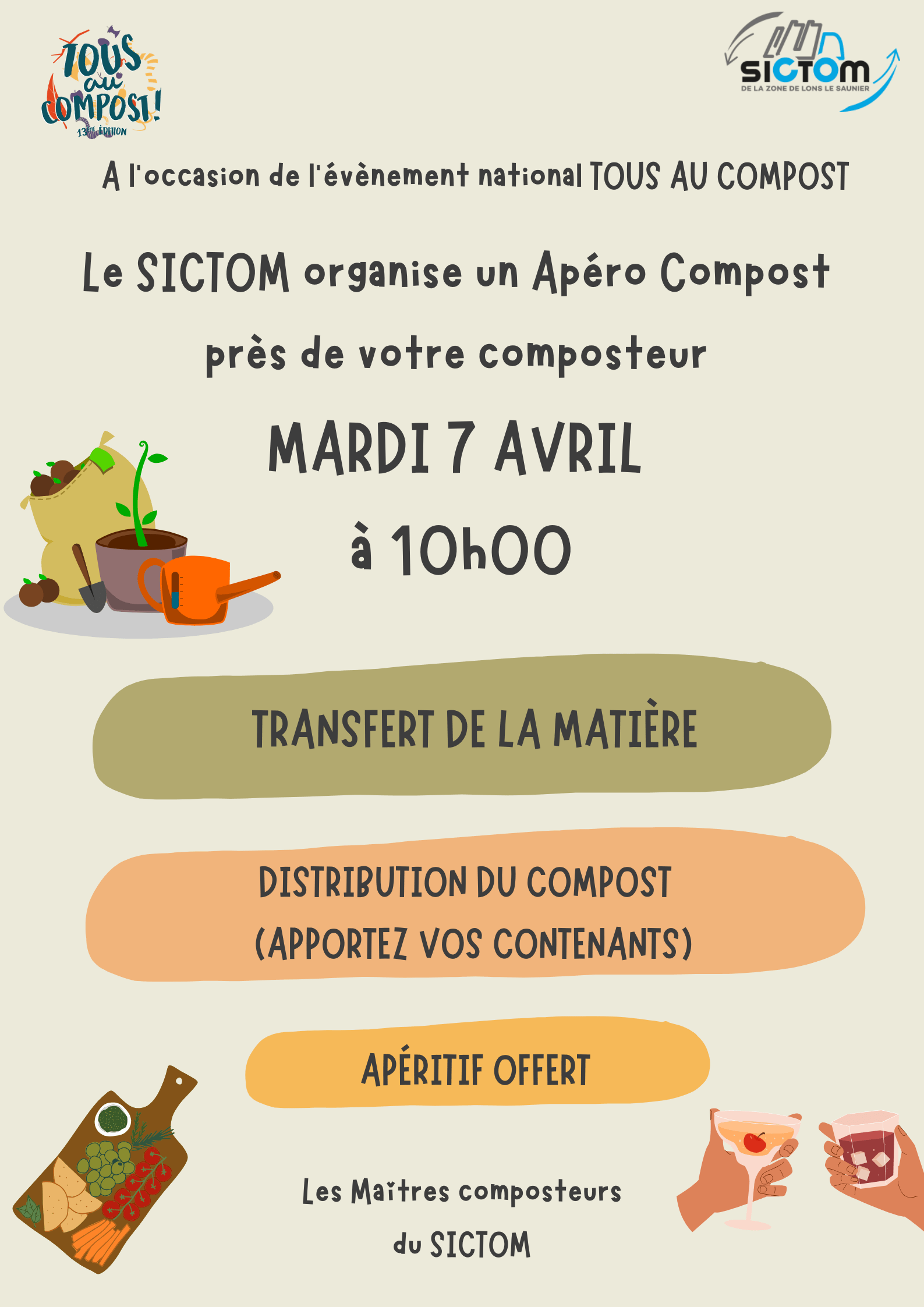 Apéro compost Résidence de l&rsquo;Argentelle