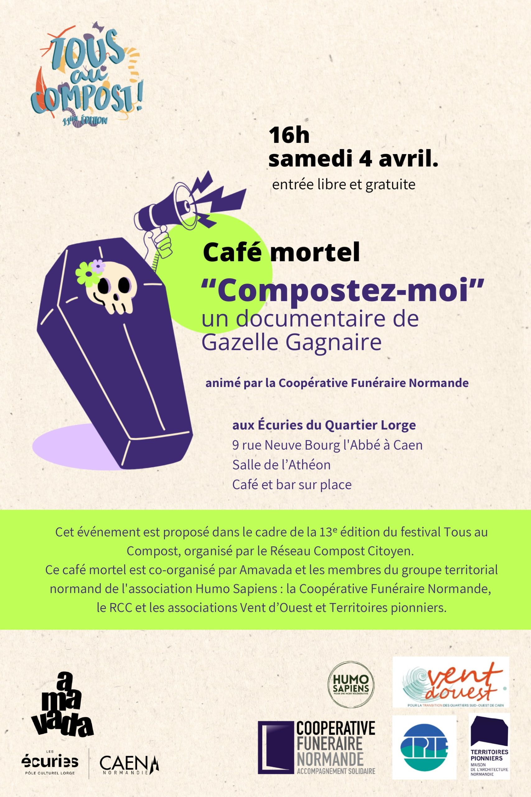 Café mortel autour du documentaire « Compostez-moi »