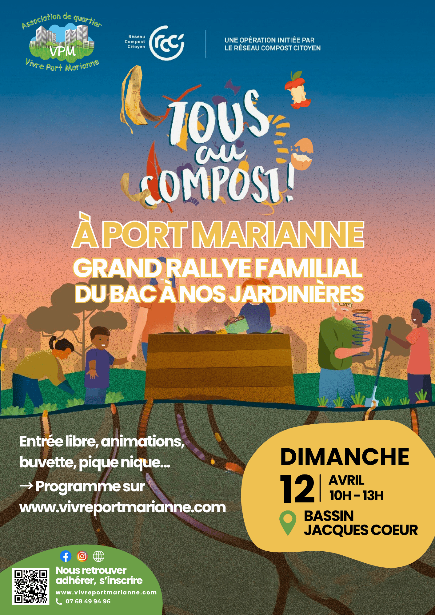 Rallye compost/jardin à Port Marianne