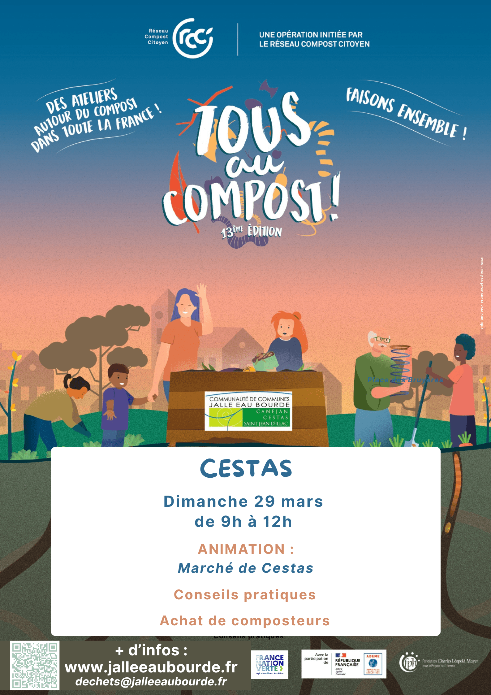 Animation Tous au compost – Marché de Cestas