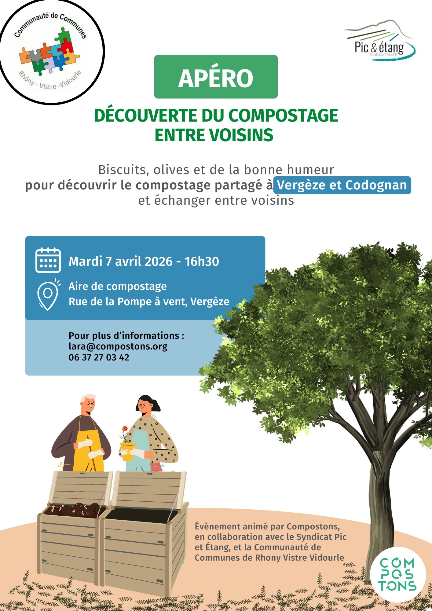 Apéro compost à Vergèze