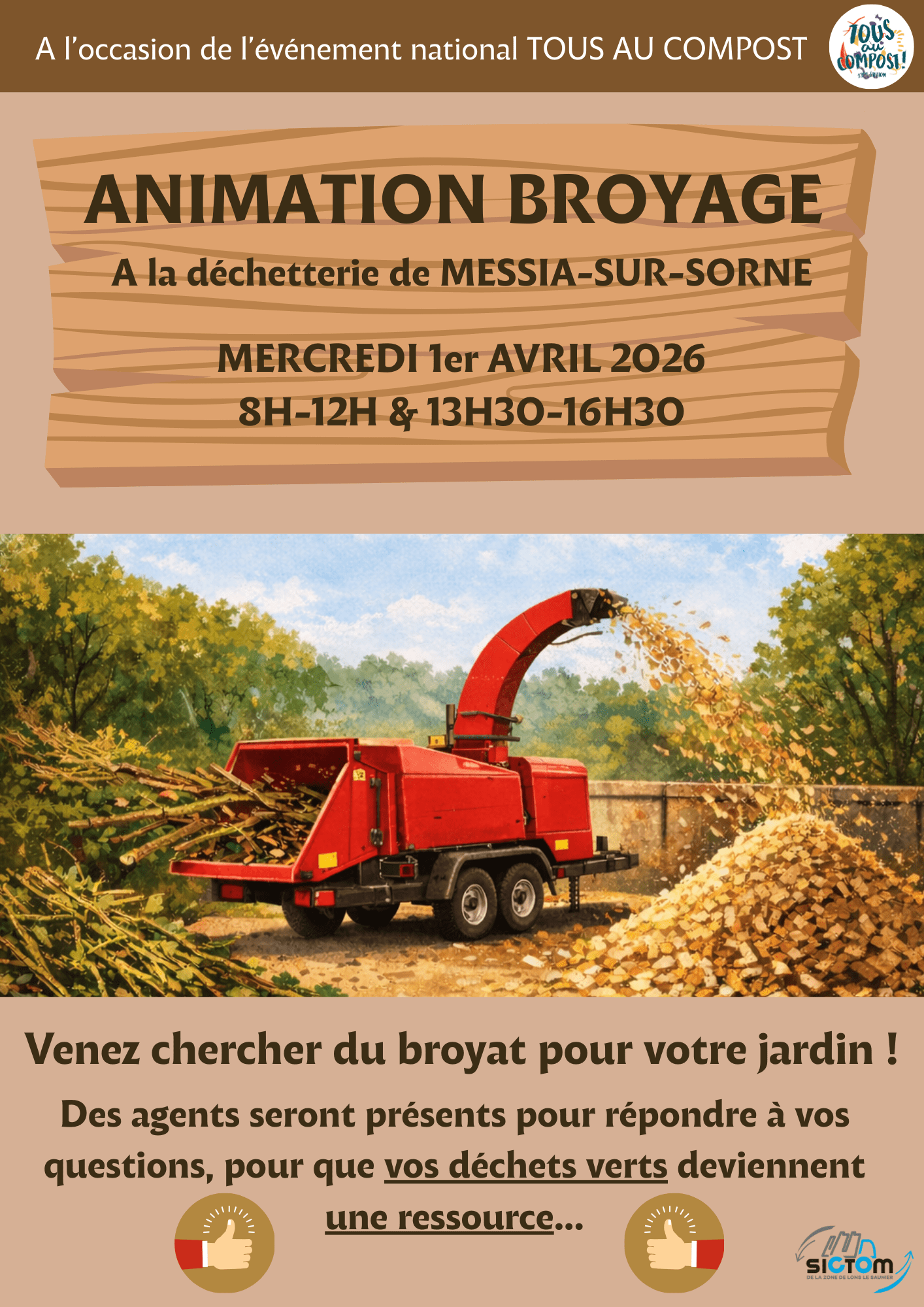 Broyage en déchetterie
