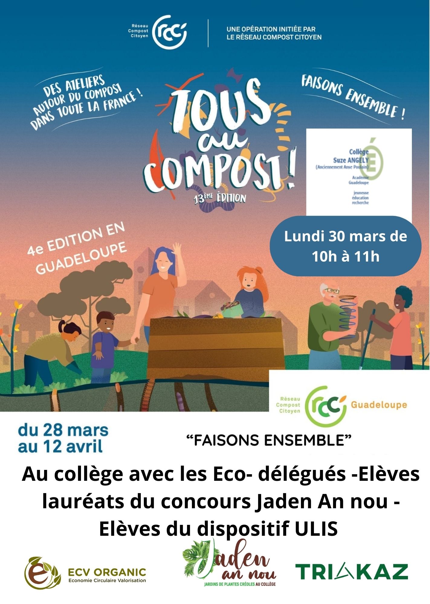 FAISONS ENSEMBLE AU COLLEGE SUZE ANGELY