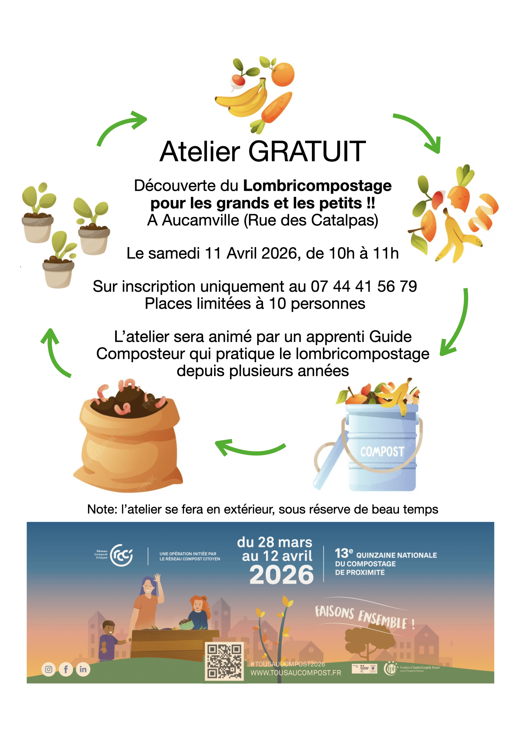 Atelier lombricompostage pour les grands et les petits!