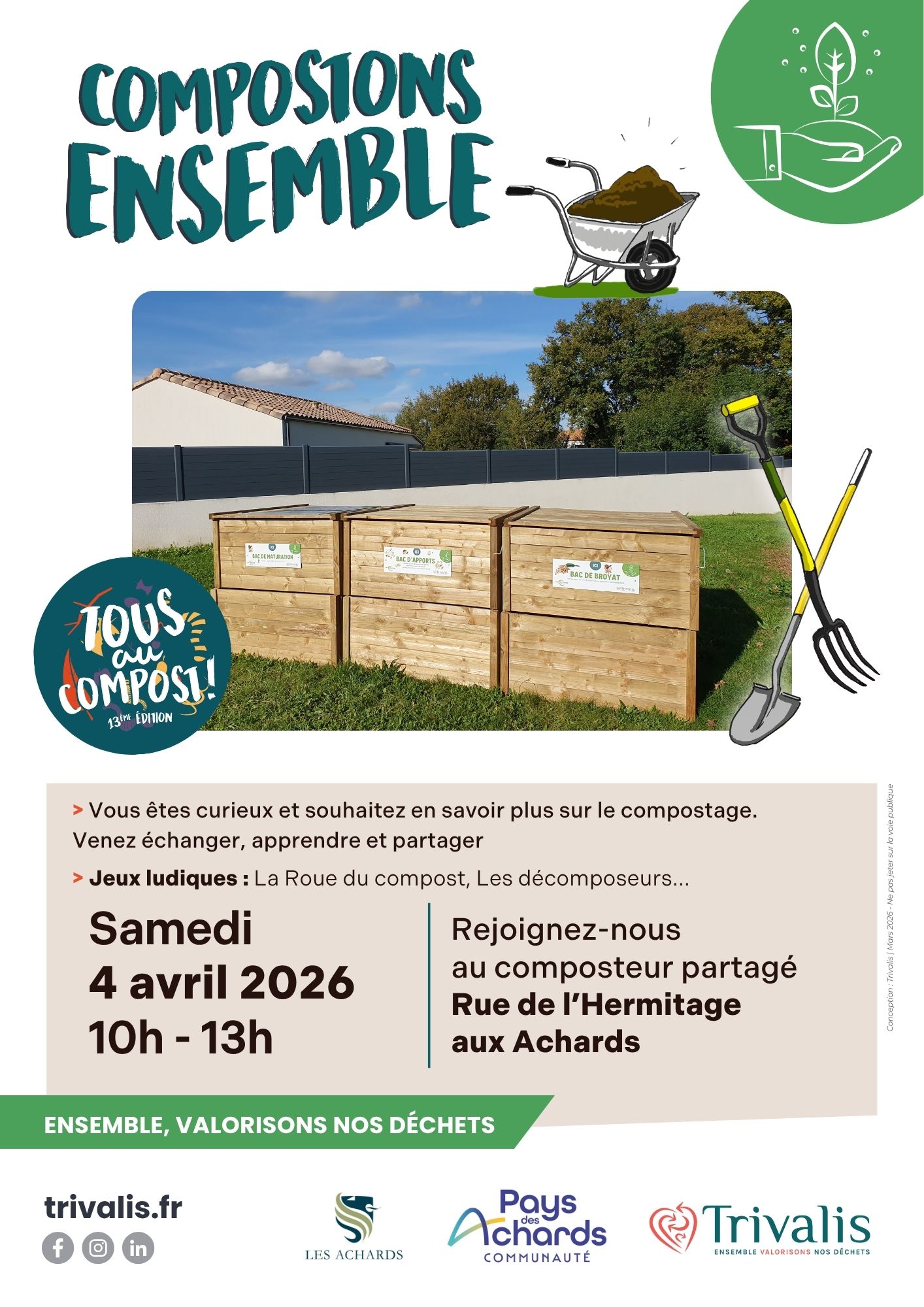 Jeux La Roue du compost, Les Achards