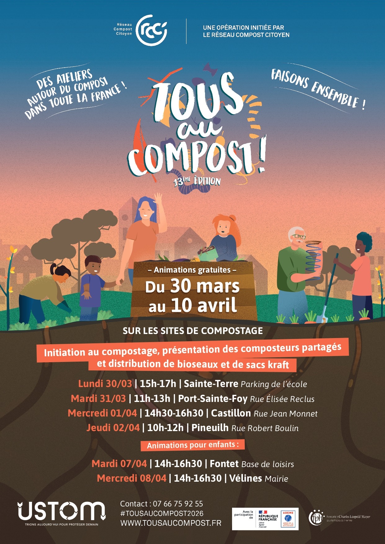 Tous au compost avec l&rsquo;USTOM