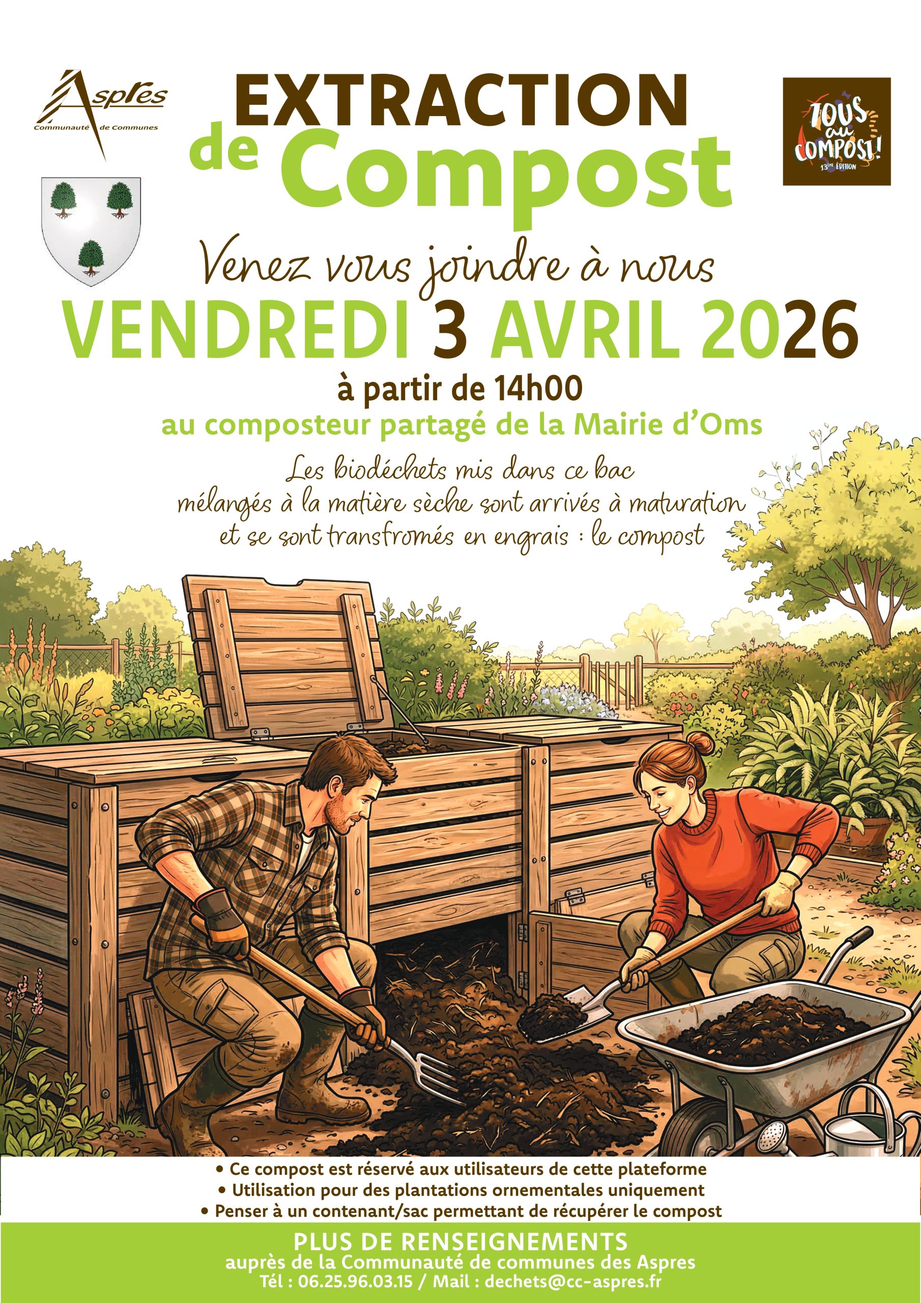 Extraction de compost