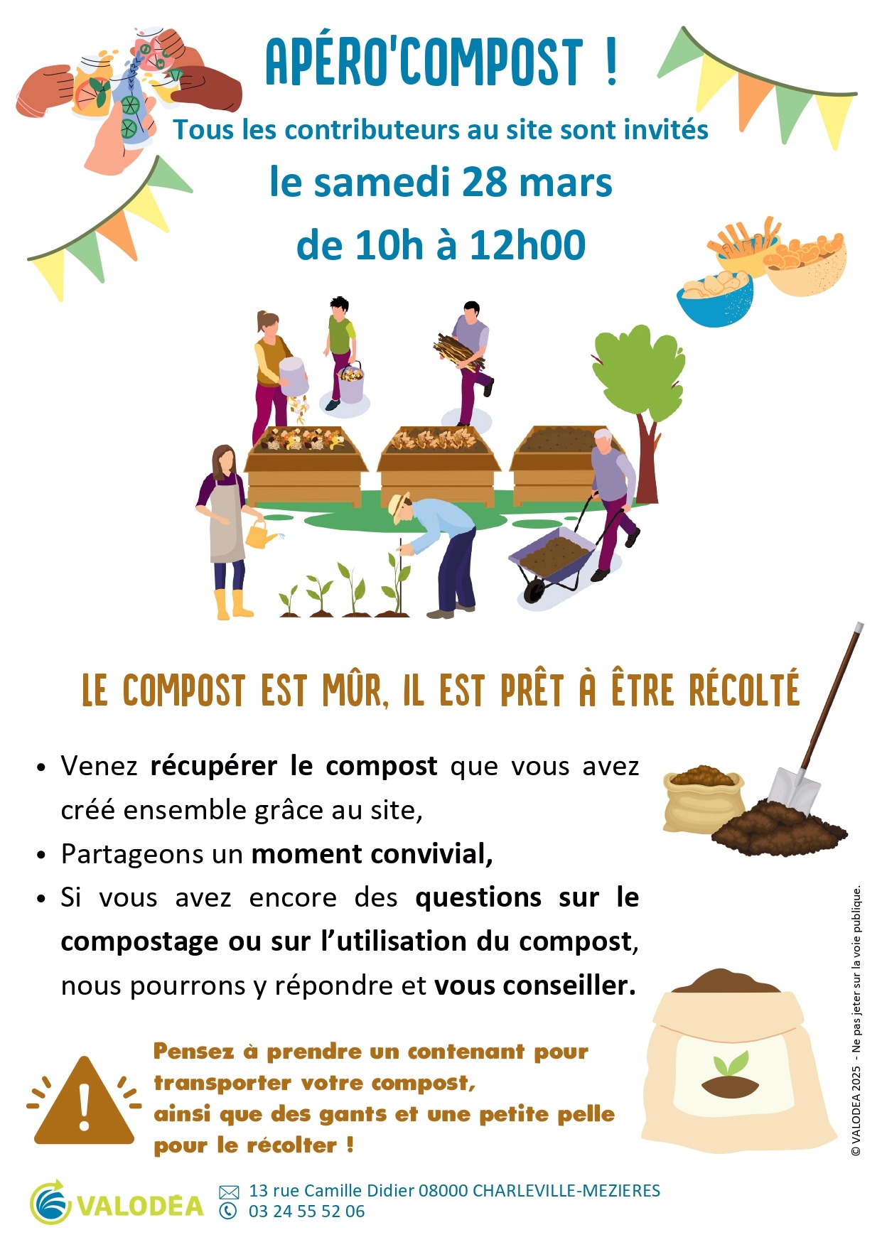 Récolte du compost mûr sur le site de compostage de Carignan