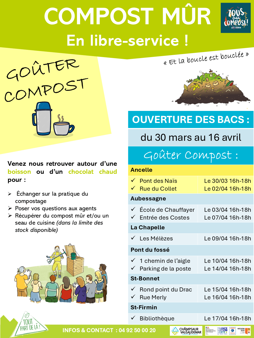 Goûter compost à Ancelle – Rue du Collet
