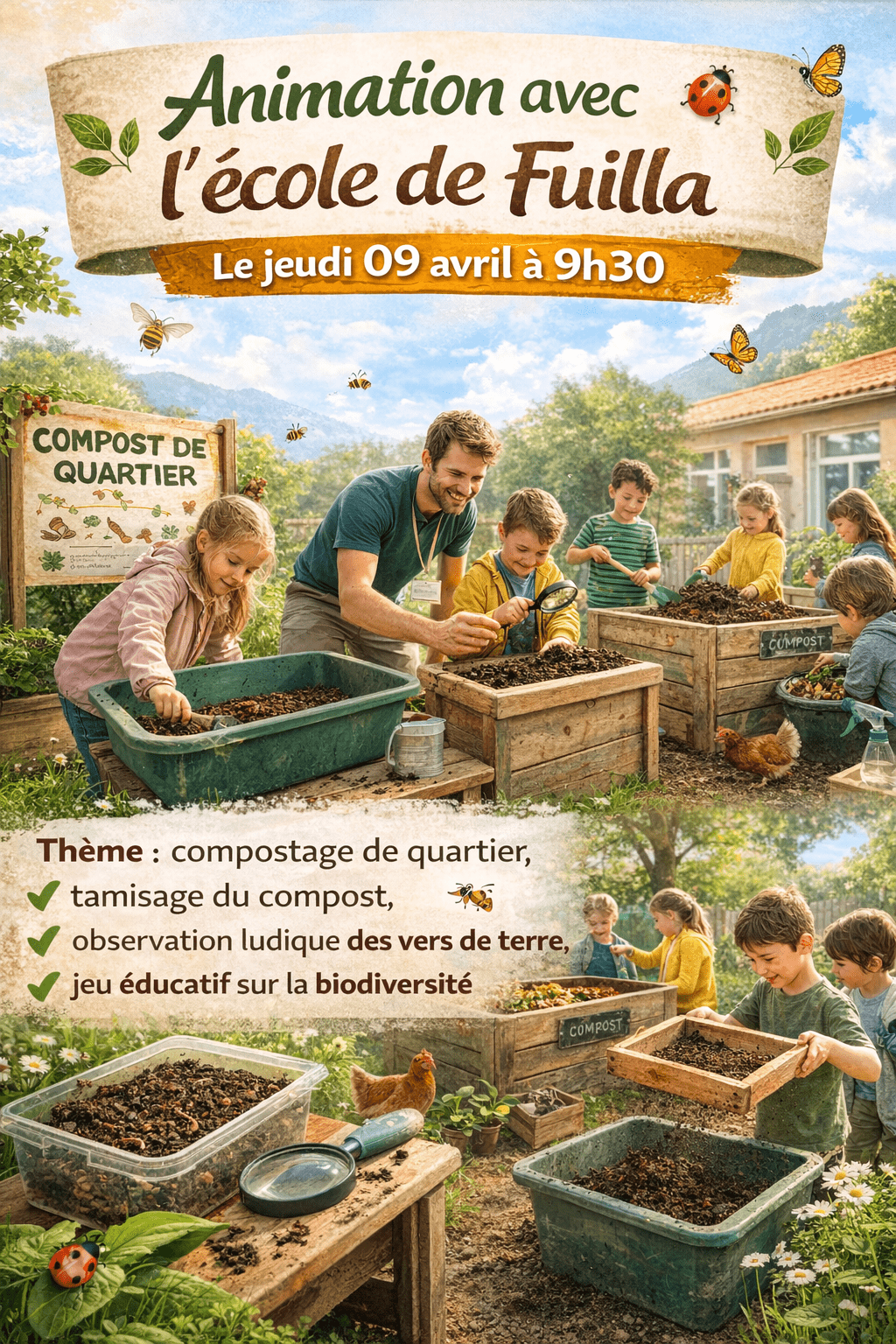 Animation scolaire compostage