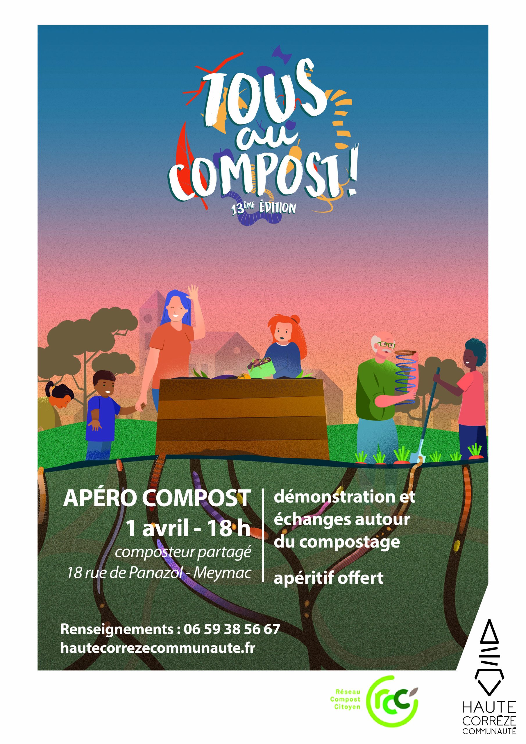 Apéro-Compost – site de compostage partagé de Panazol – Meymac
