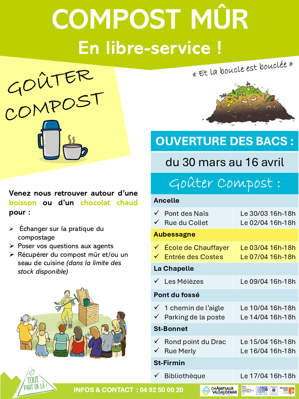 Goûter compost à Aubessagne – École de Chauffayer