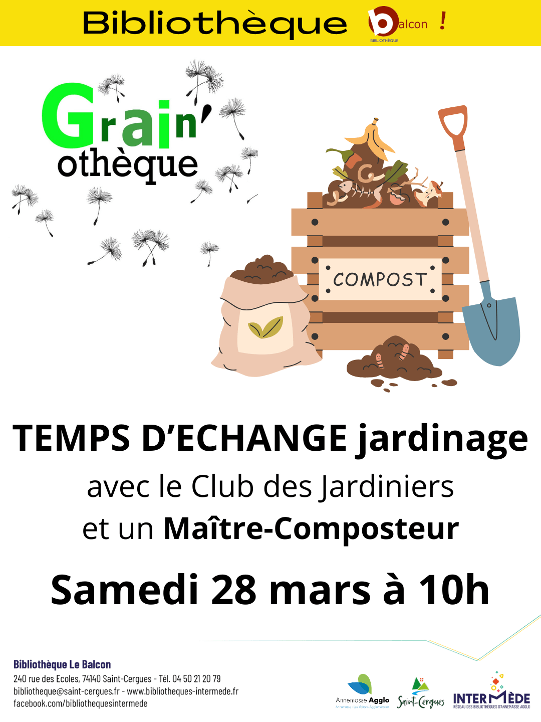 Temps d&rsquo;échange jardinage et compost !