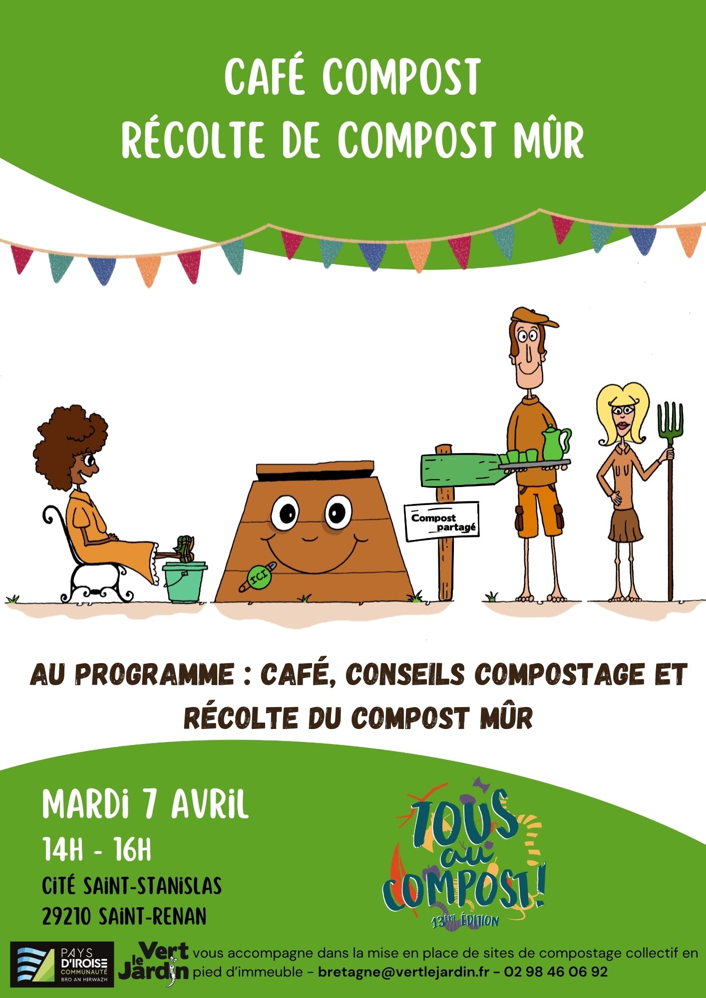 Café Compost – Récolte de compost mûr