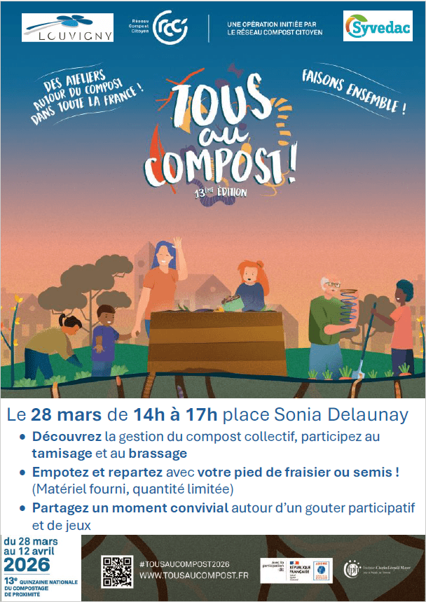 Animation compost collectif place Sonia Delaunay