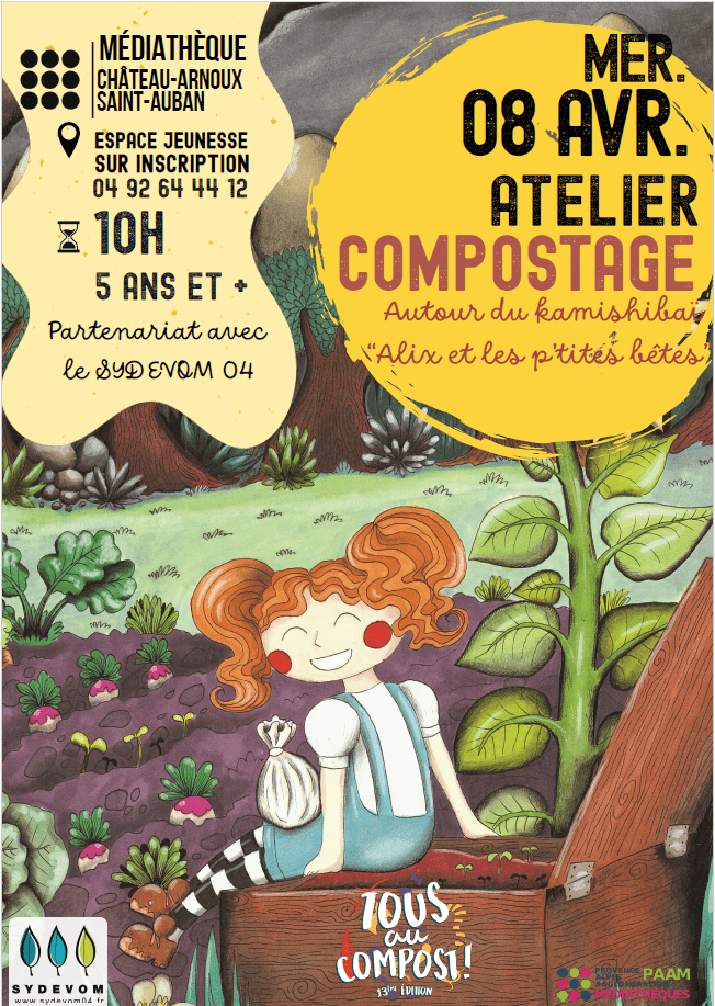 Tous au Compost! A la médiathèque de Chateau-Arnoux-St-Auban