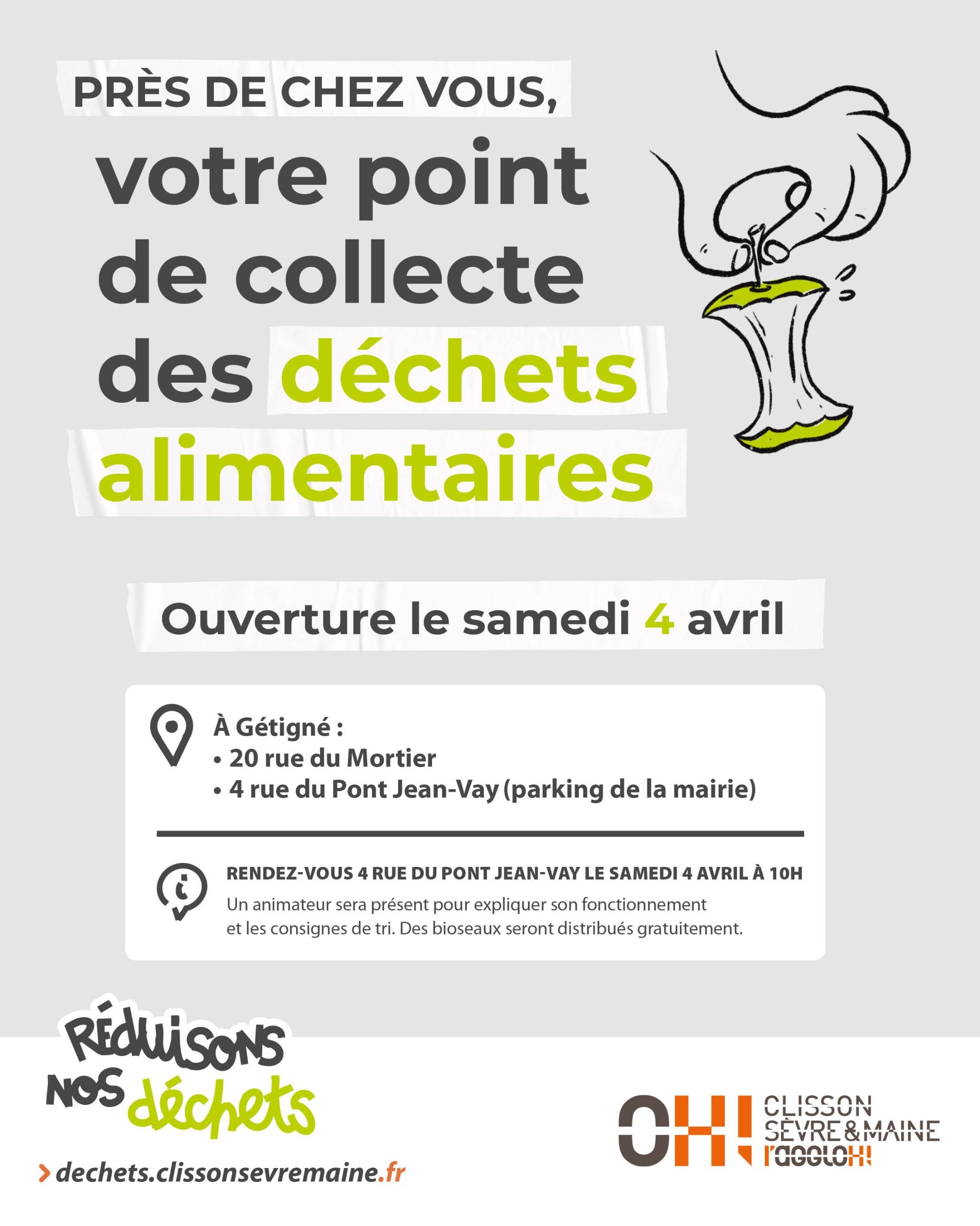 Ouverture point de collecte déchets alimentaires