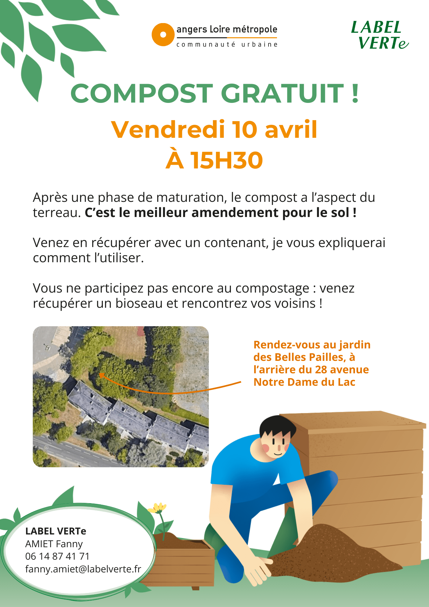 Distribution de compost