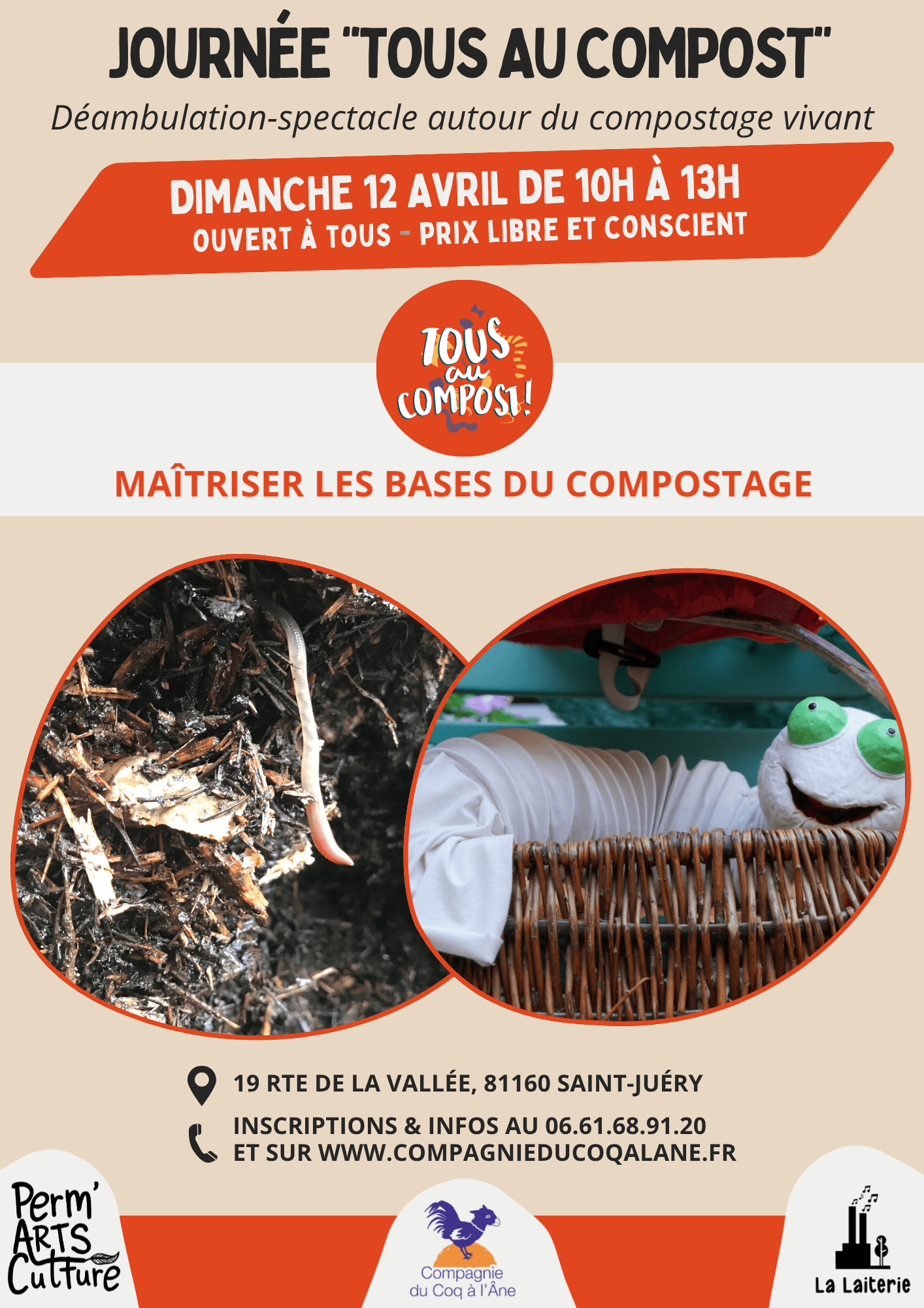 Lombric et compagnie – Atelier compostage du 12 avril