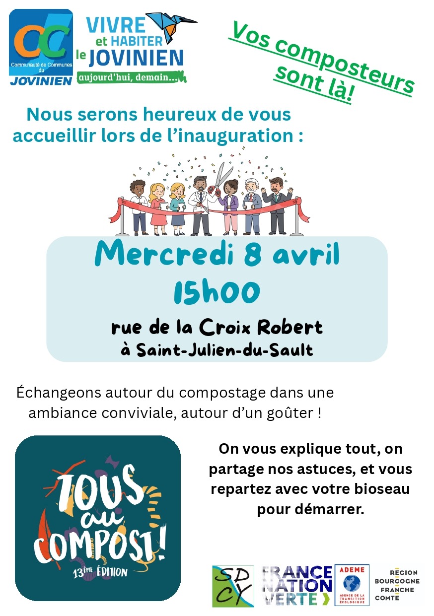 Inauguration site de compostage