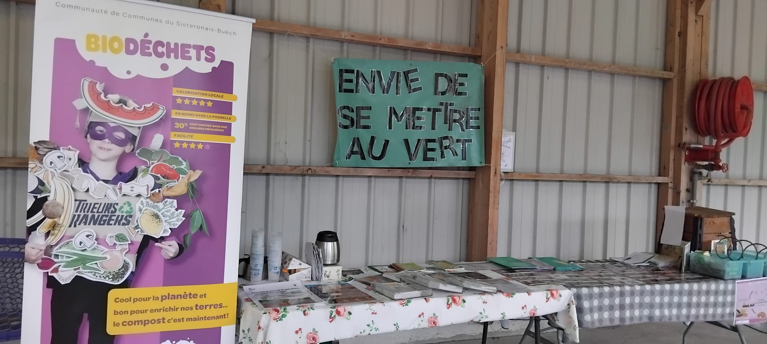 Stand en déchetterie