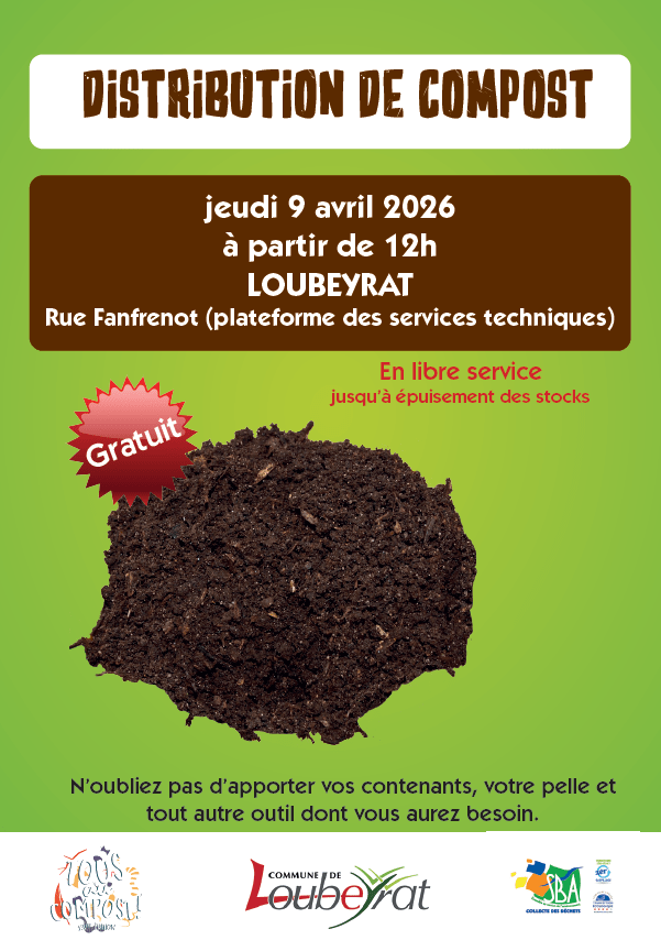 Distribution de compost Loubeyrat