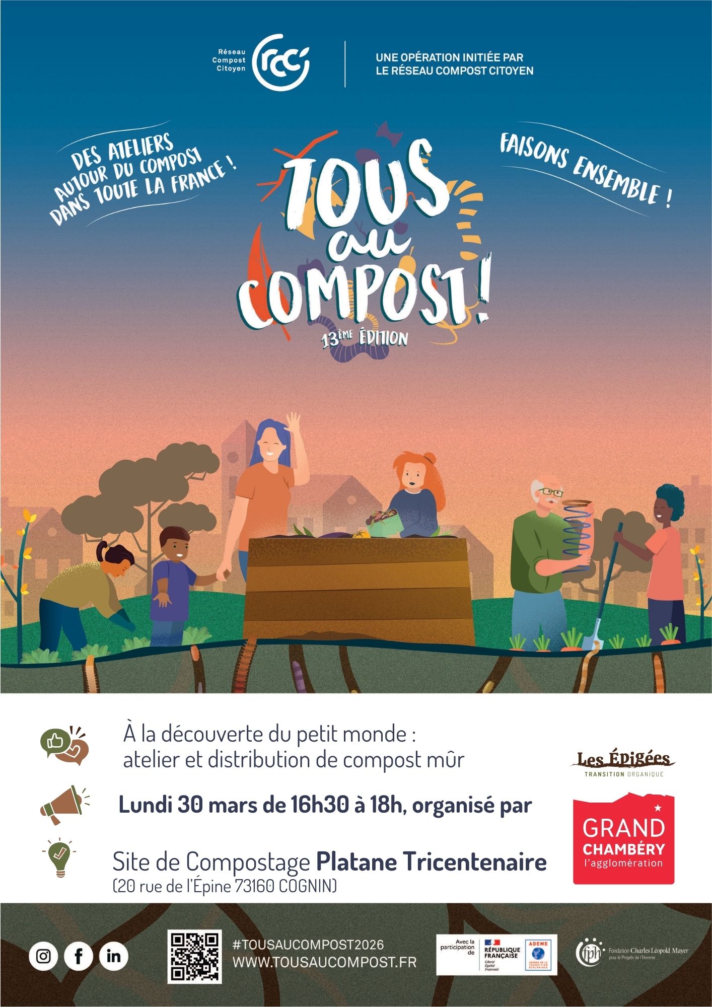 À la découverte du petit monde : atelier et distribution de compost mûr