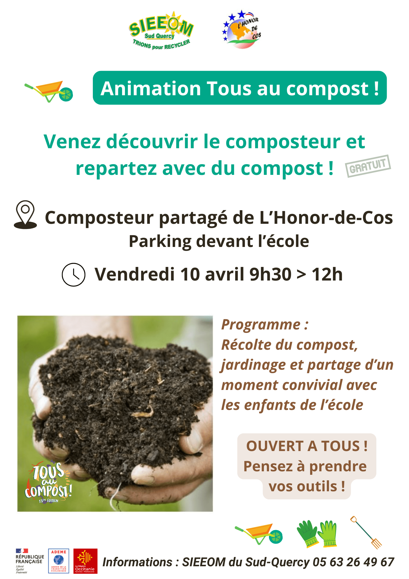 Récolte de compost