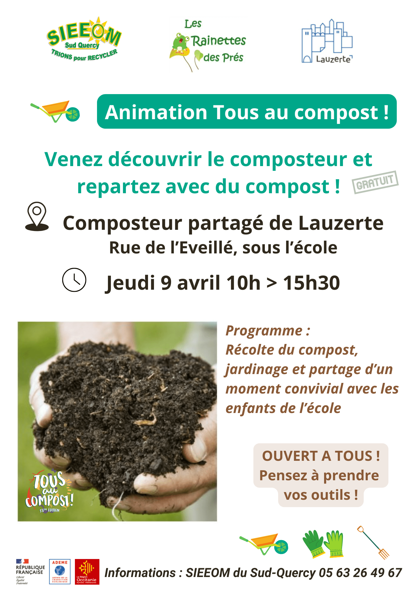 Récolte de compost