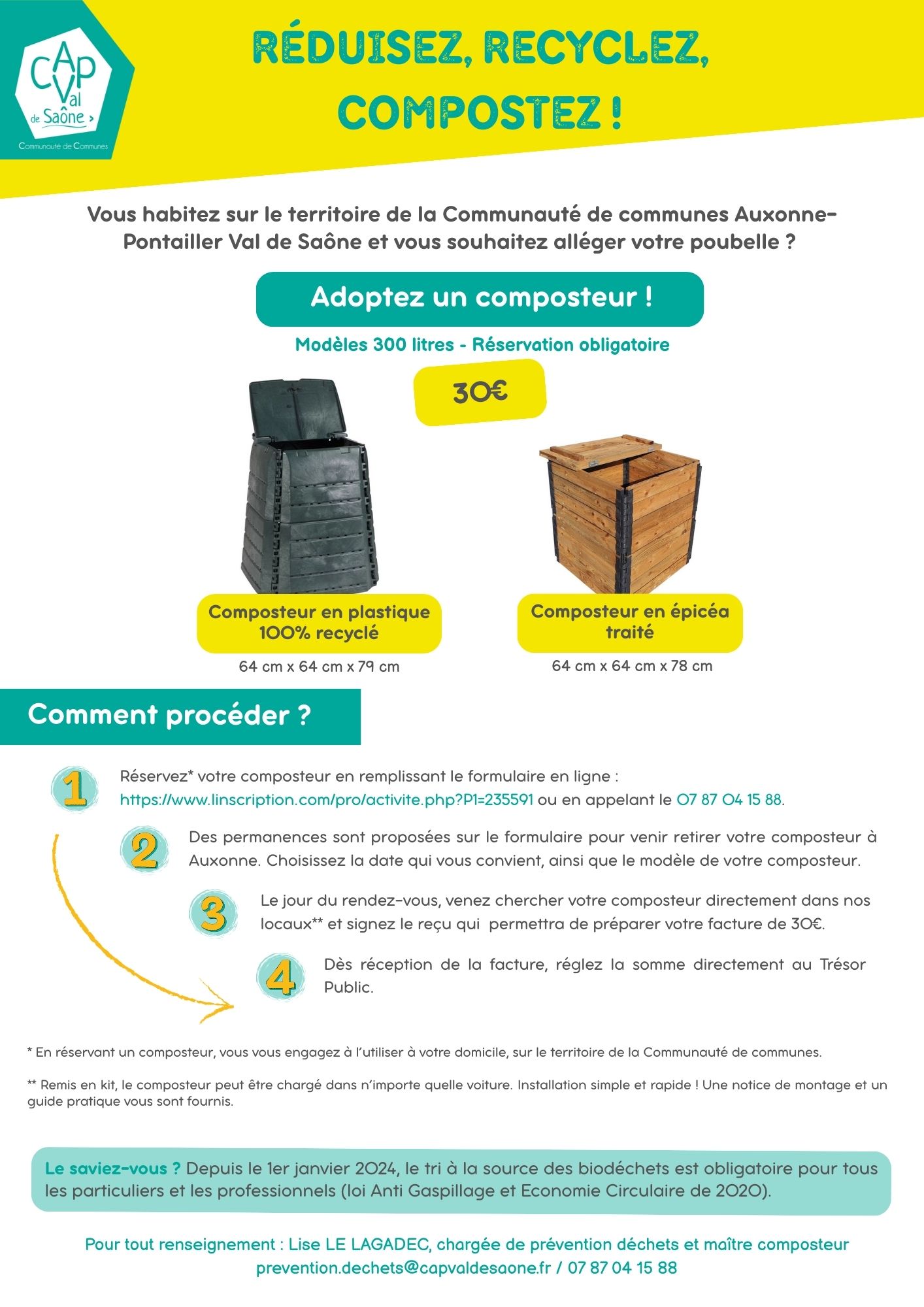 Distribution de composteurs individuels