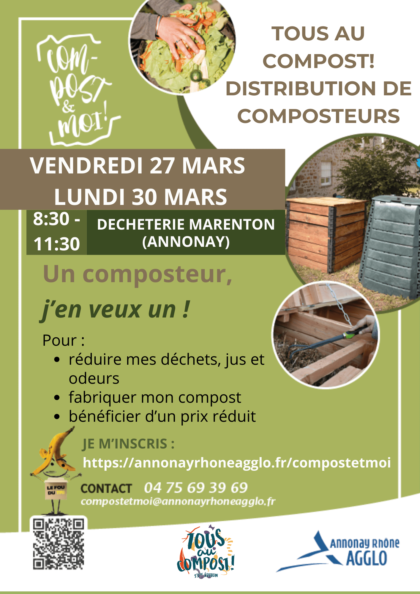 Distribution de composteurs