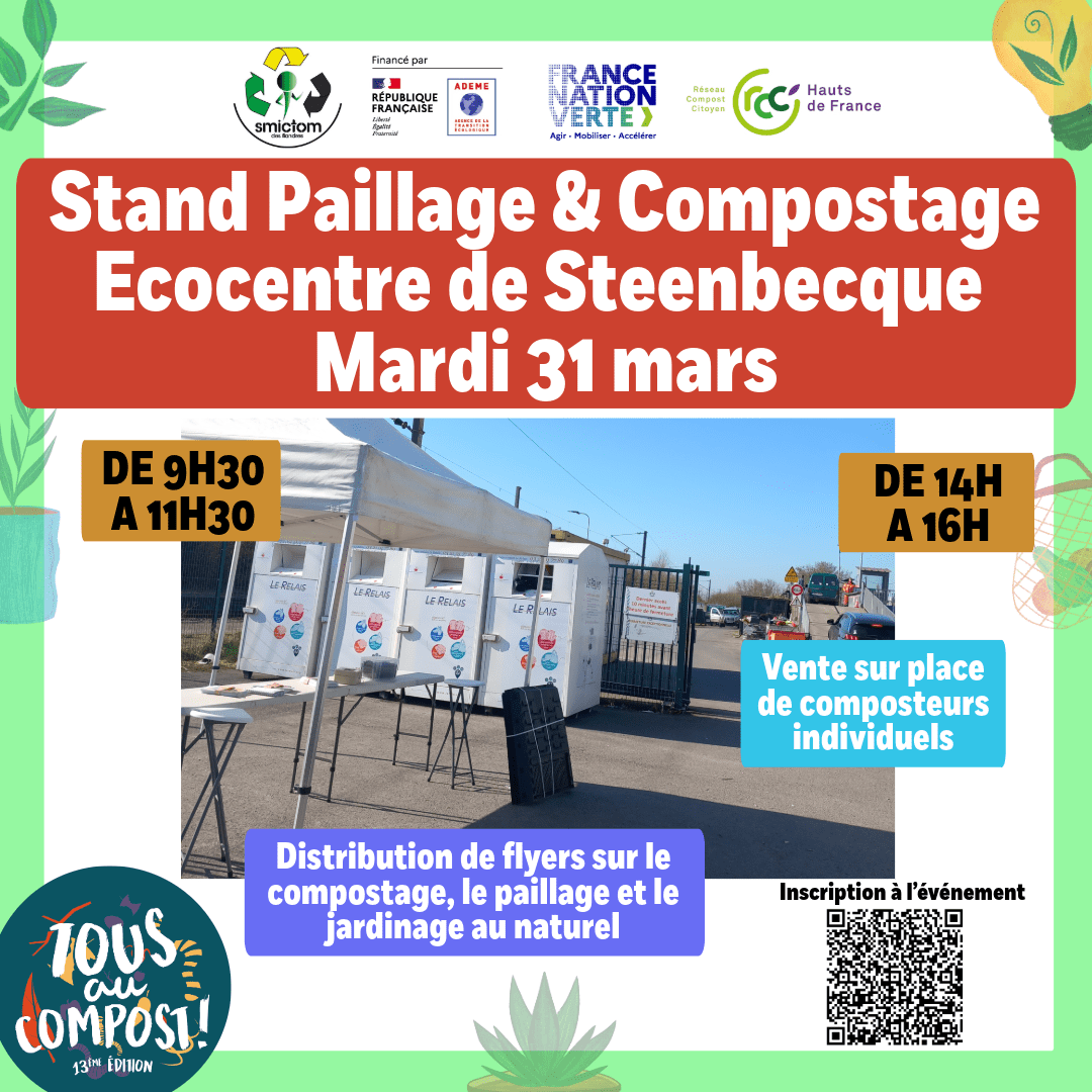 Stand de sensibilisation en écocentre de Steenbecque