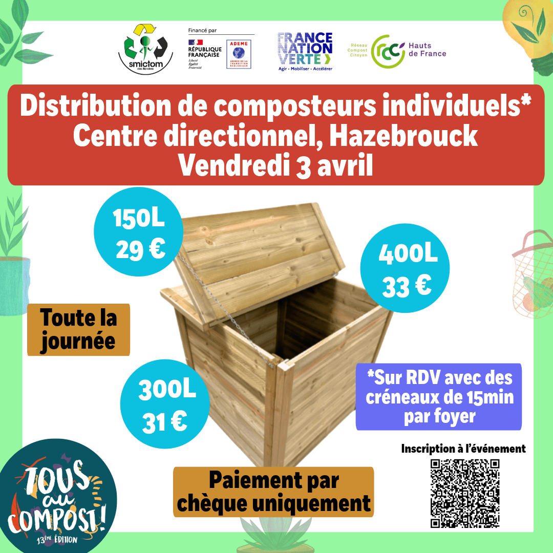 Session de distribution de composteurs individuels