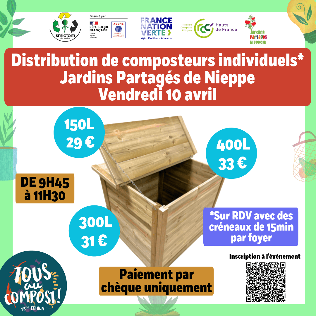 Session de distribution de composteurs individuels