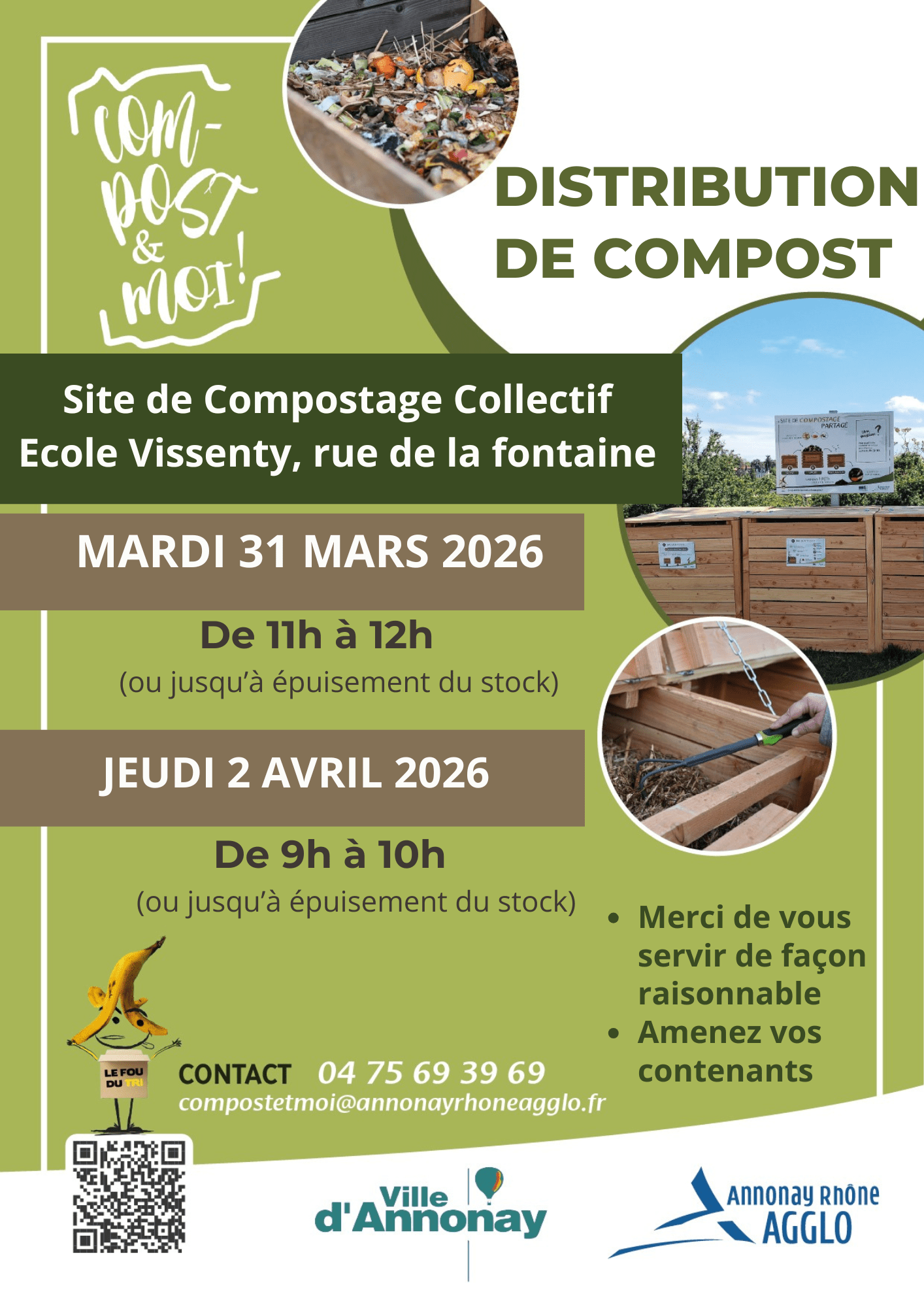 Distribution de compost Annonay Vissenty