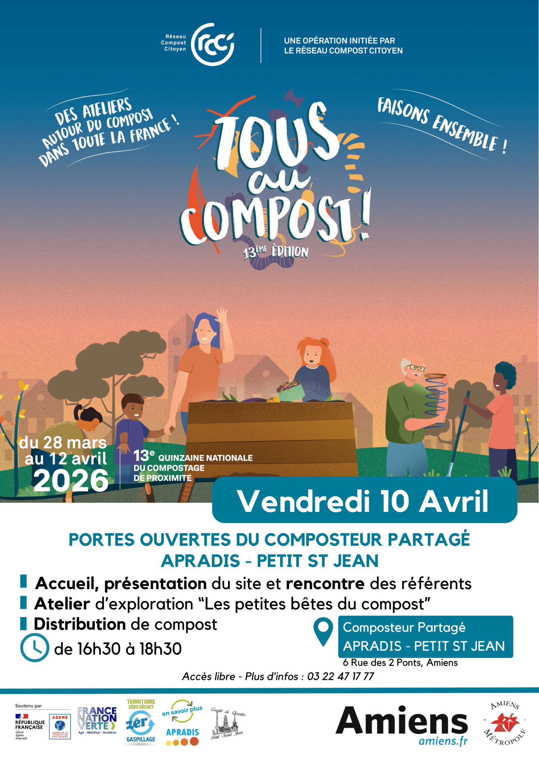 Portes ouvertes du Composteur Partagé APRADIS PETIT SAINT JEAN