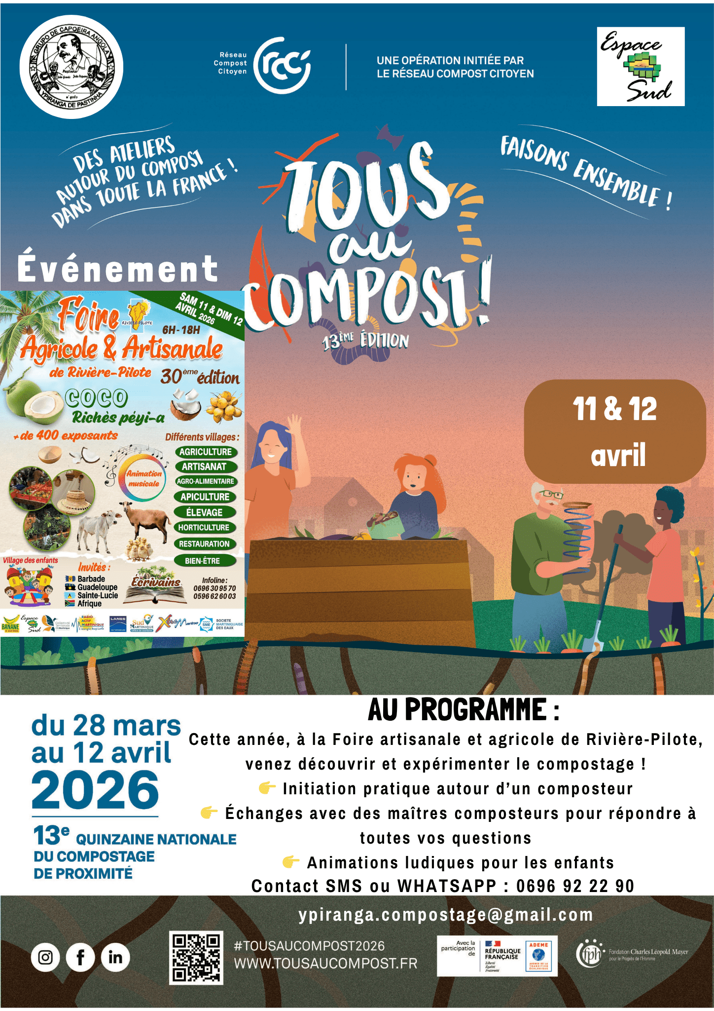 « Tous Composte » à Foire Agricole et Artisanale de Rivière Pilote